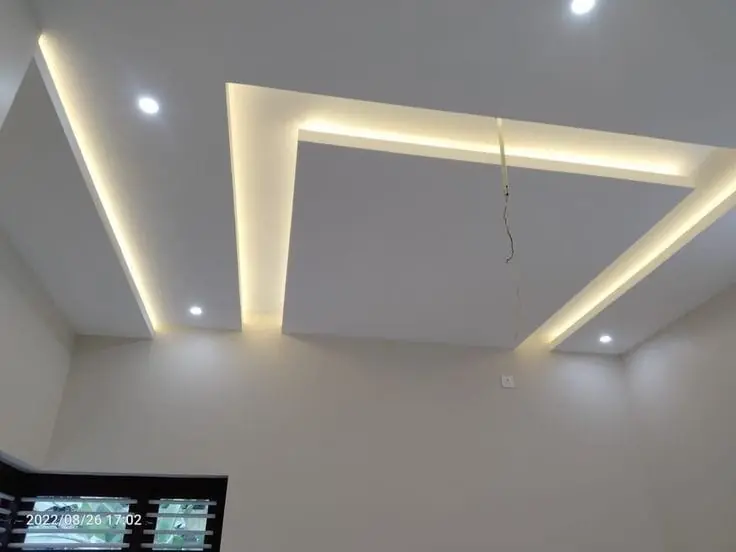 Tecto falso com iluminação LED